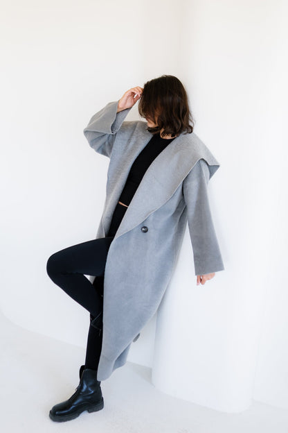 Twill Coat - Grey