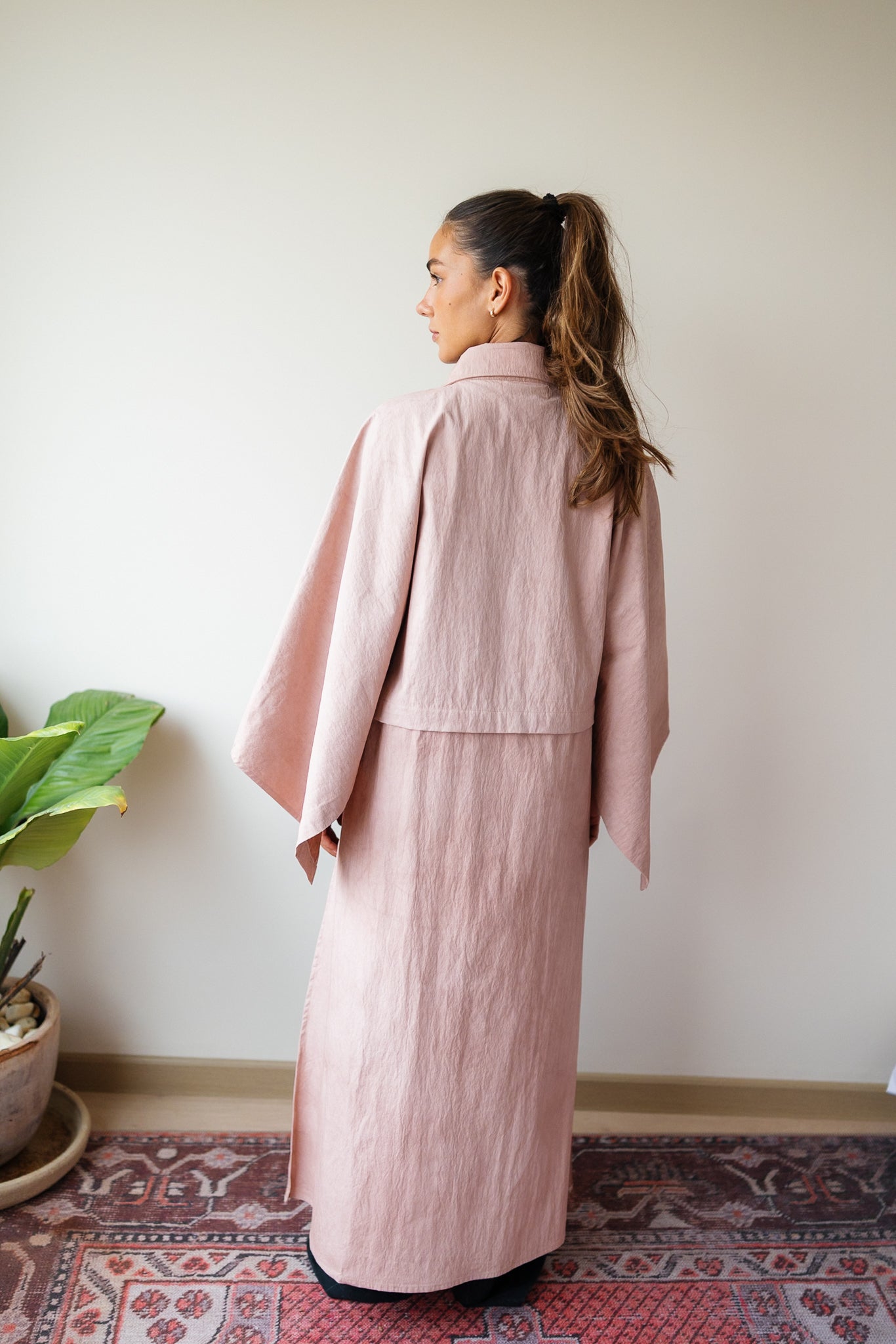 Nabila Kaftan - Powder Pink