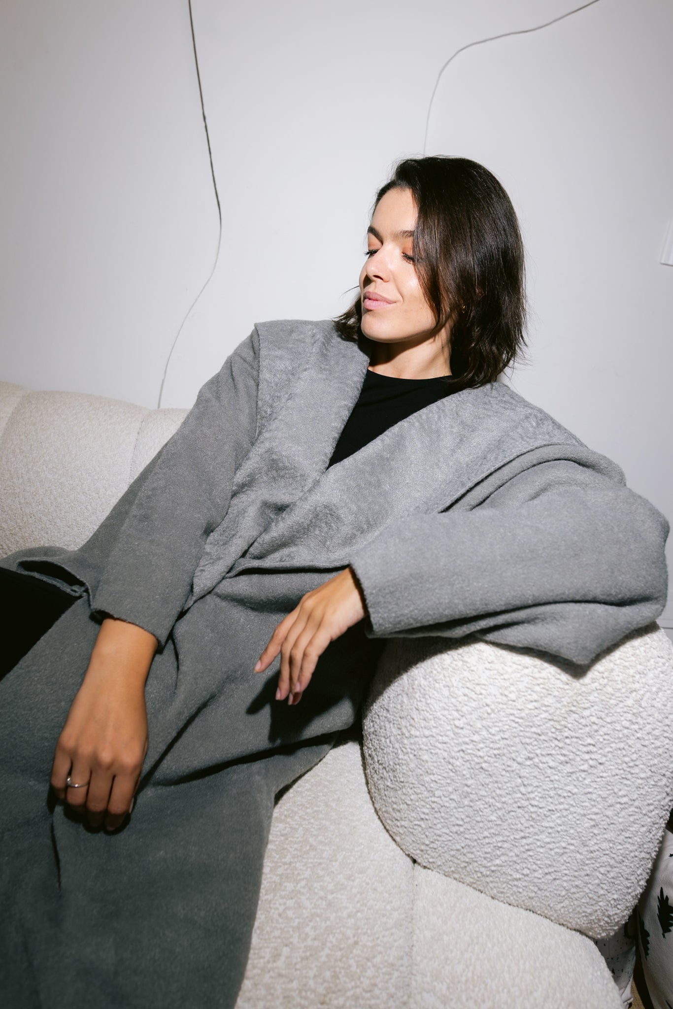 Twill Coat - Grey