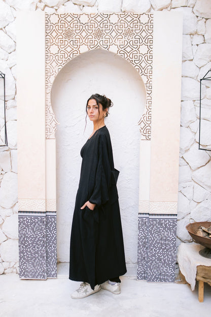 The Aura Kaftan- Black