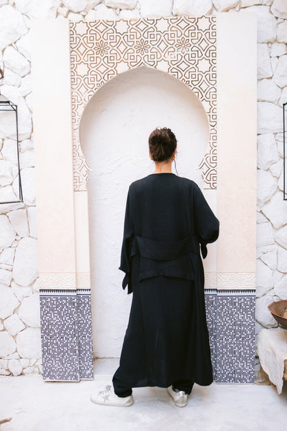 The Aura Kaftan- Black