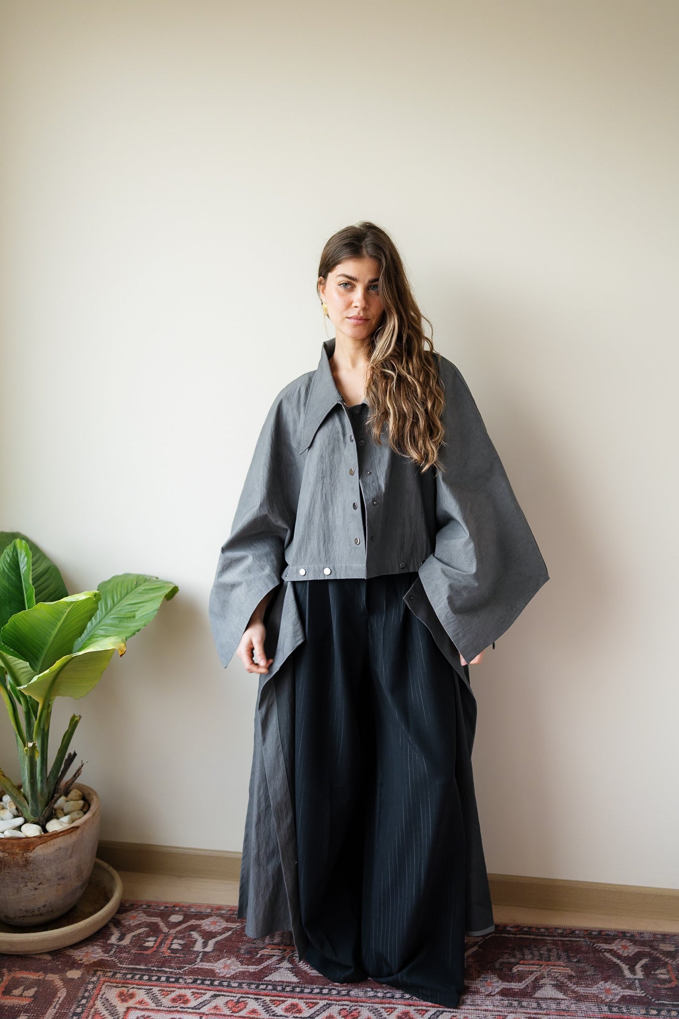 Nabila Kaftan - Dark Grey