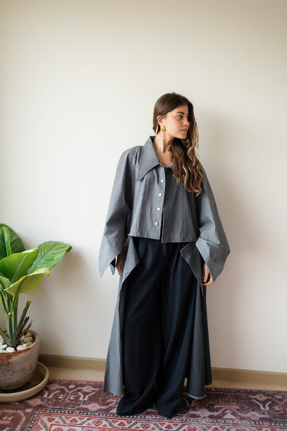 Nabila Kaftan - Dark Grey