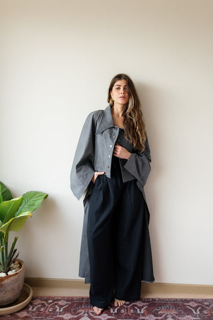 Nabila Kaftan - Dark Grey