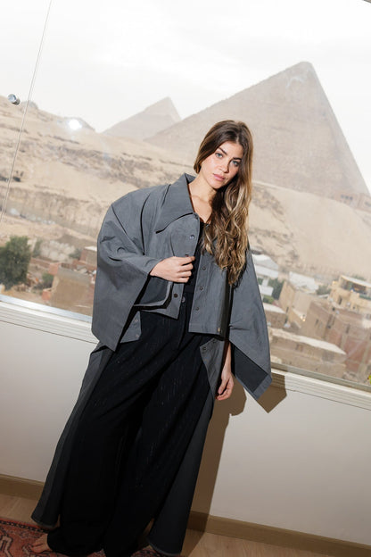 Nabila Kaftan - Dark Grey
