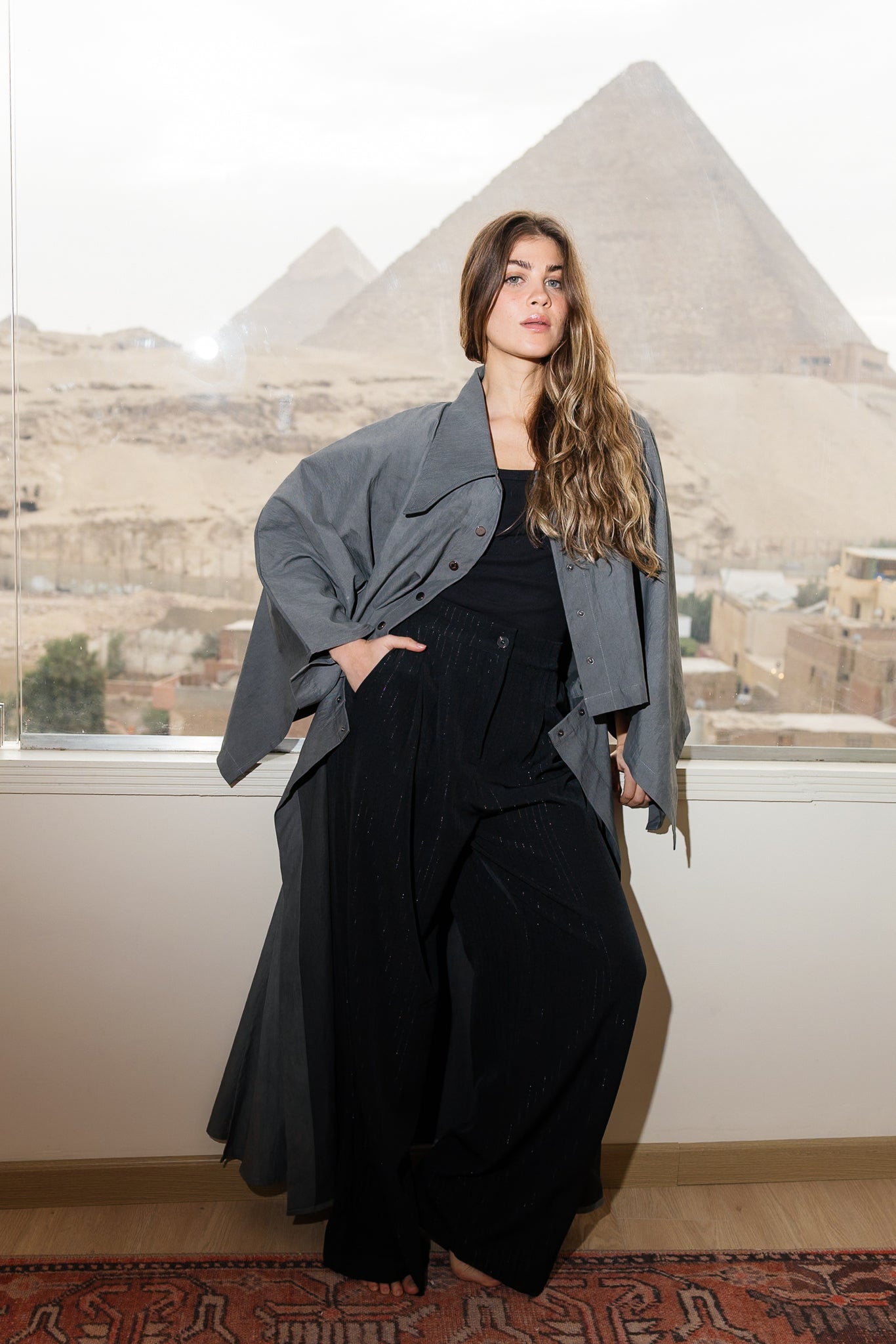 Nabila Kaftan - Dark Grey