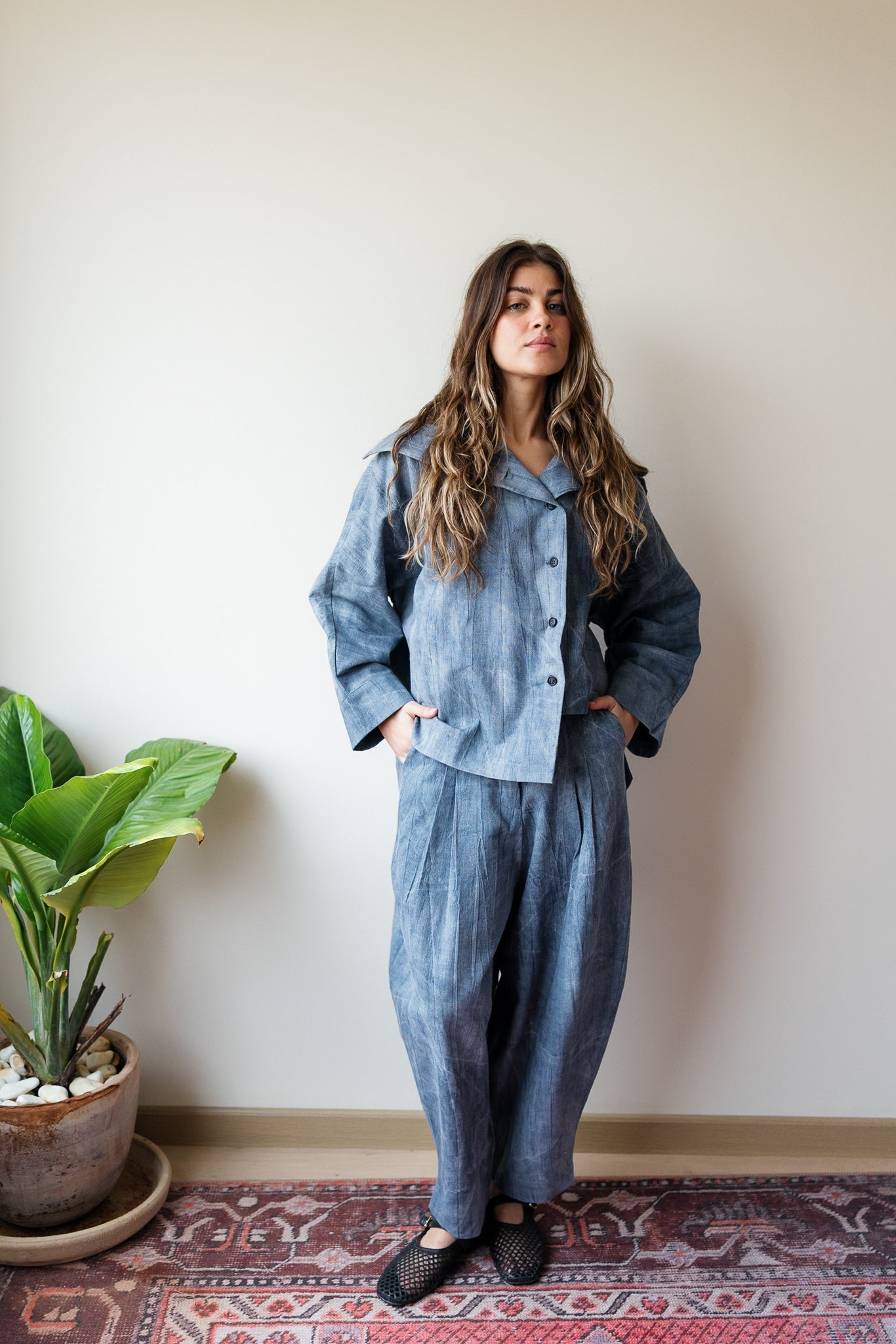 Nayla Pants - Denim Blue