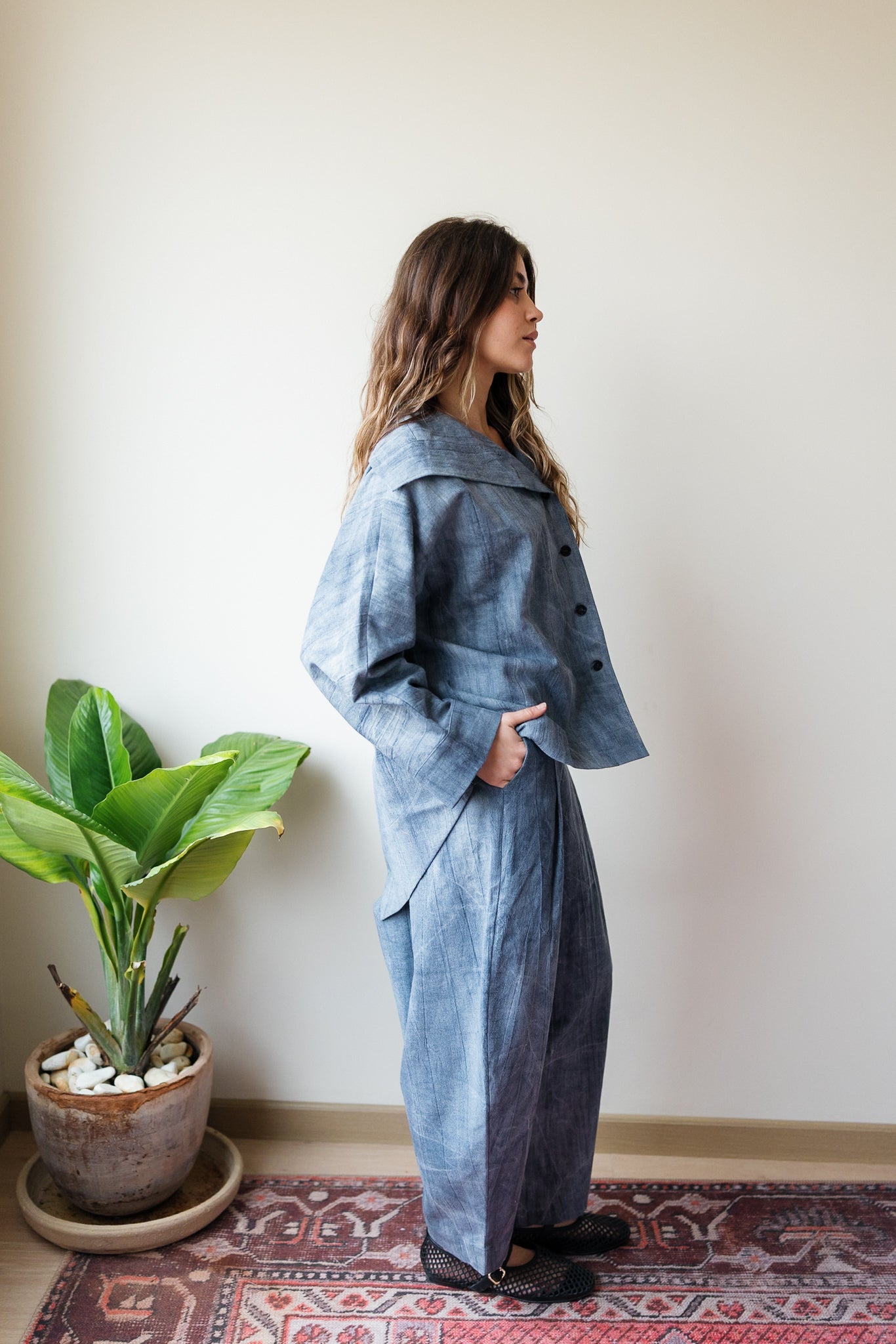 Nayla Pants - Denim Blue