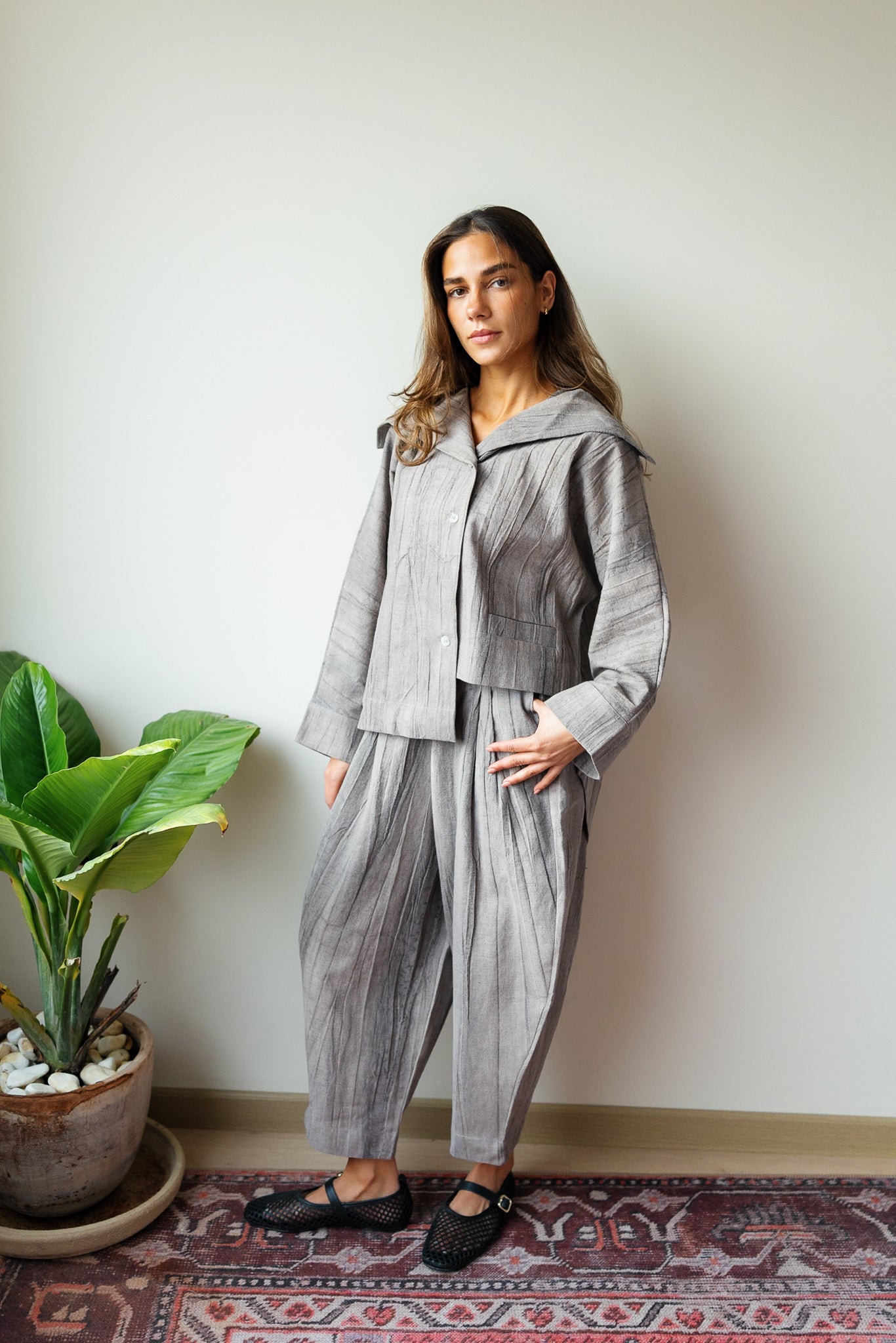 Nayla Pants - Warm Beige
