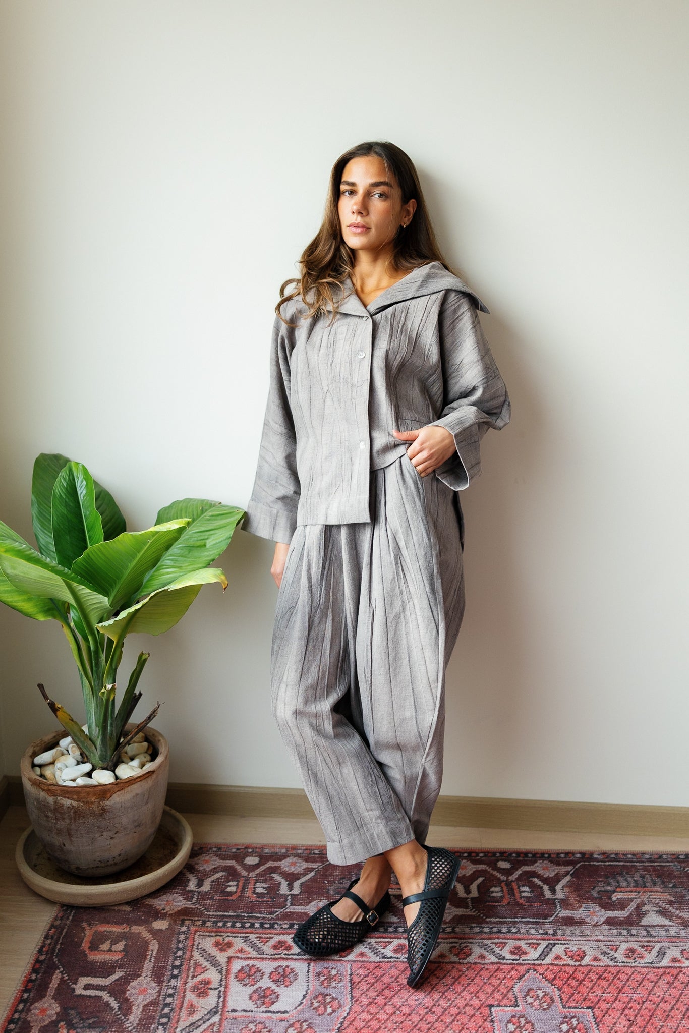 Nayla Pants - Warm Beige