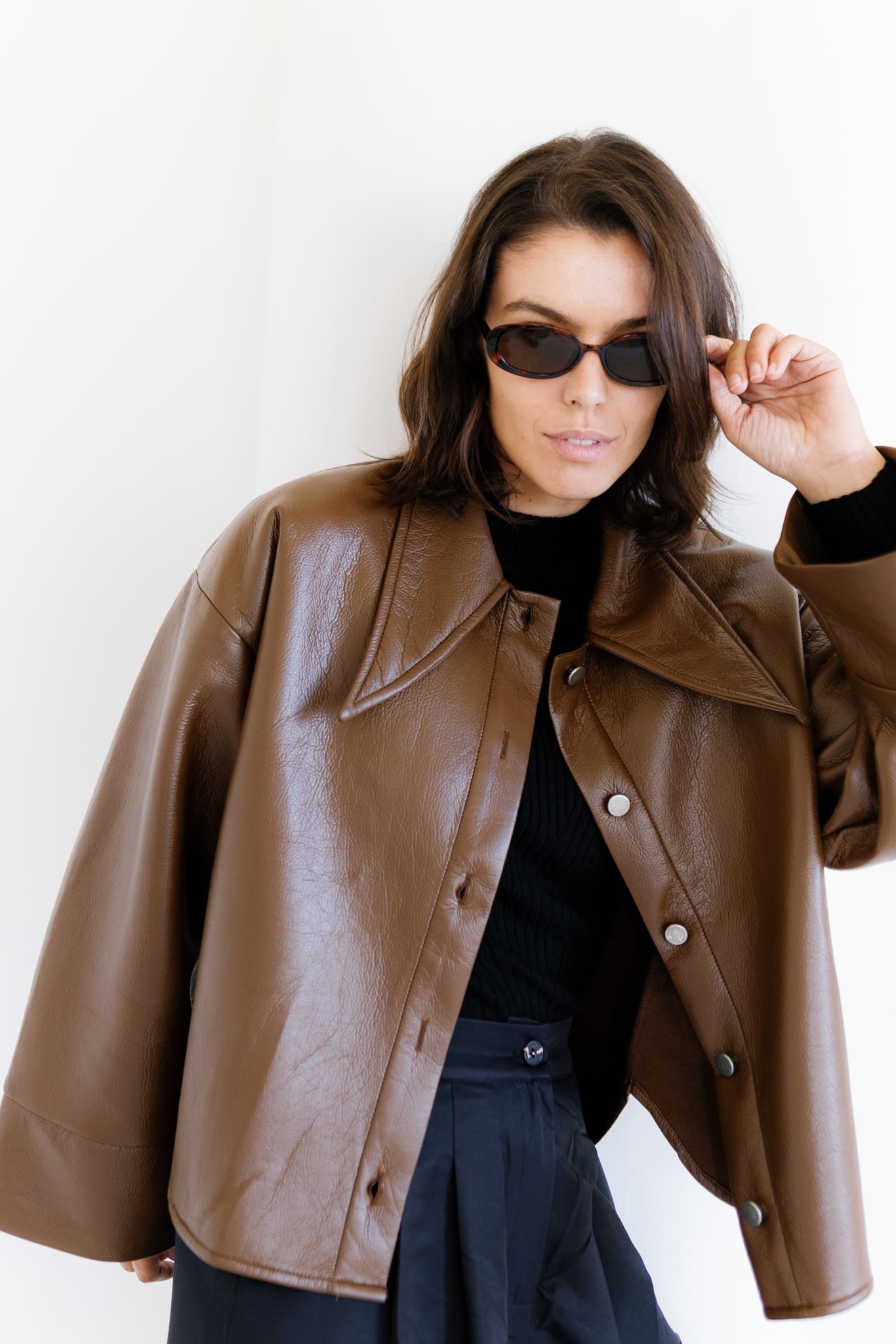 Urban Leather Jacket - Brown