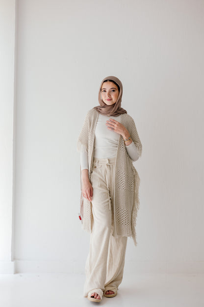 Linen Dew Pants in Beige