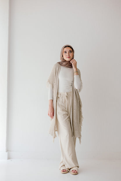 Linen Dew Pants in Beige
