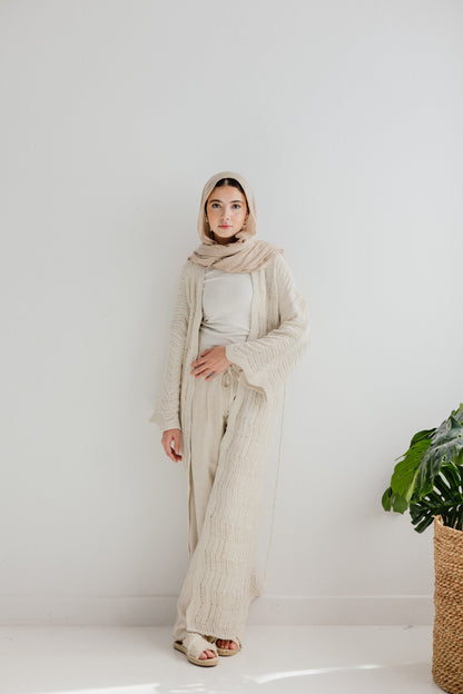KnotWave Cardigan in Oat