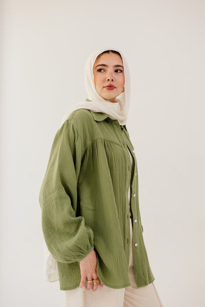 Malia Shirt in Spanish green