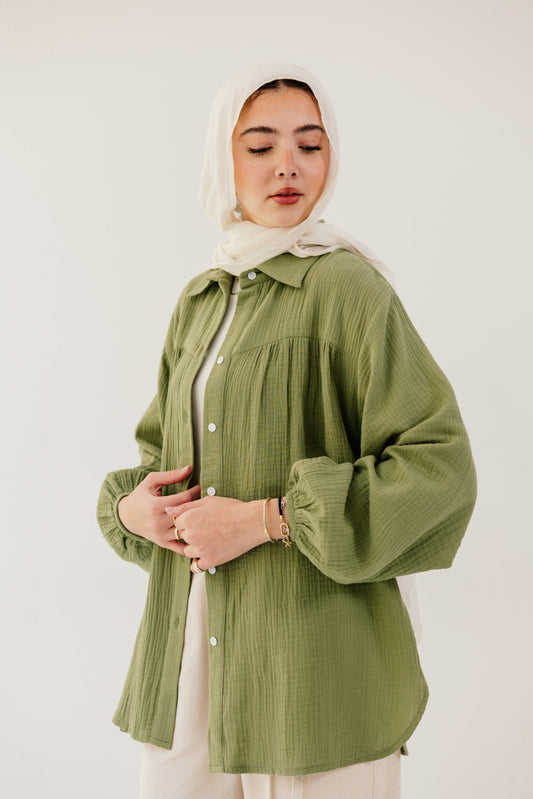 Malia Shirt in Spanish green