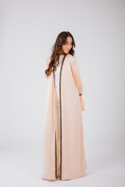 Layal Kaftan in Peach