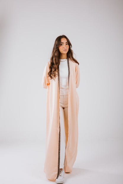 Layal Kaftan in Peach