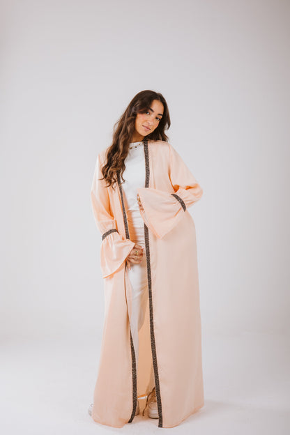 Layal Kaftan in Peach