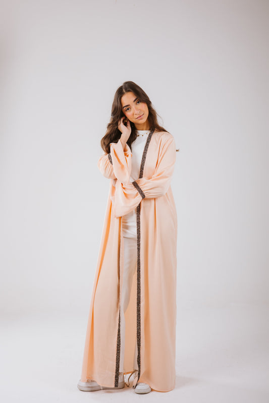 Layal Kaftan in Peach
