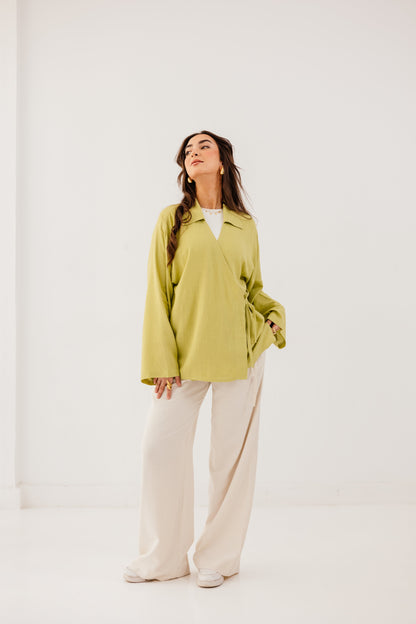 Elara Blouse in Pear