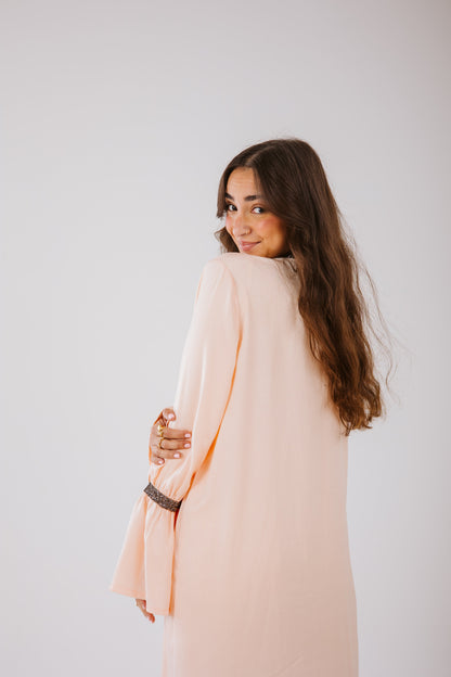 Layal Kaftan in Peach
