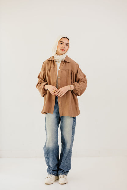 Malia Shirt in Camel