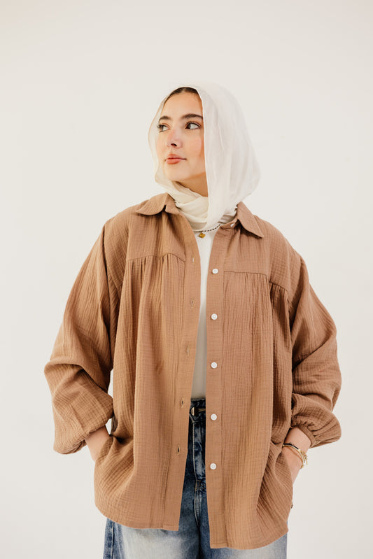 Malia Shirt in Camel