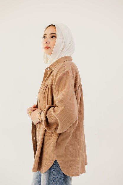 Malia Shirt in Camel