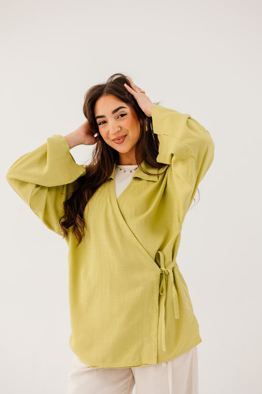 Elara Blouse in Pear