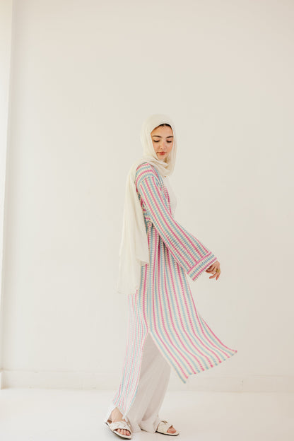 Serene Striped Cardigan