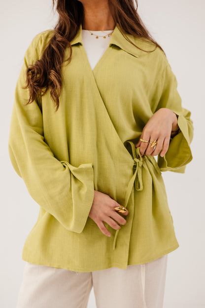 Elara Blouse in Pear