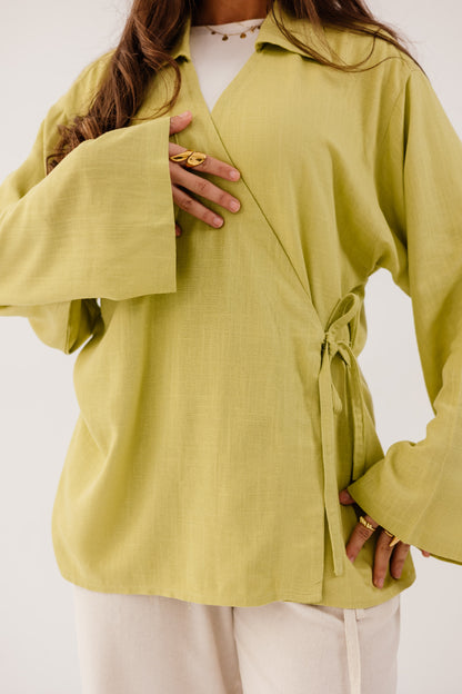 Elara Blouse in Pear