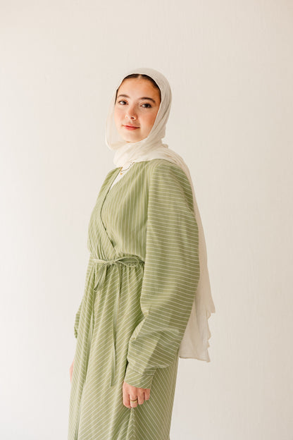 Coastal Breeze Dress in Pale Olive