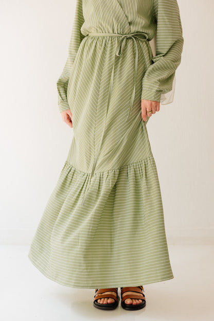 Coastal Breeze Dress in Pale Olive