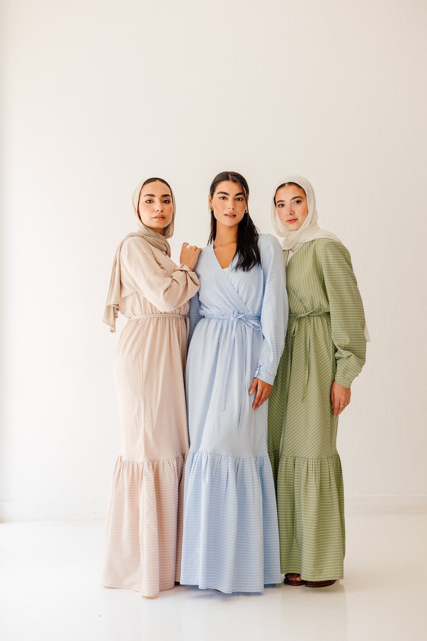 Coastal Breeze Dress in Pale Olive