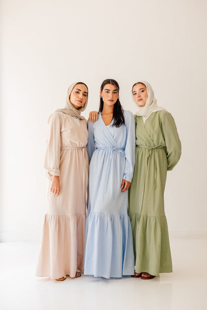 Coastal Breeze Dress in Sky blue