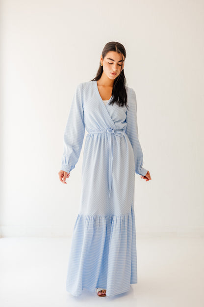 Coastal Breeze Dress in Sky blue