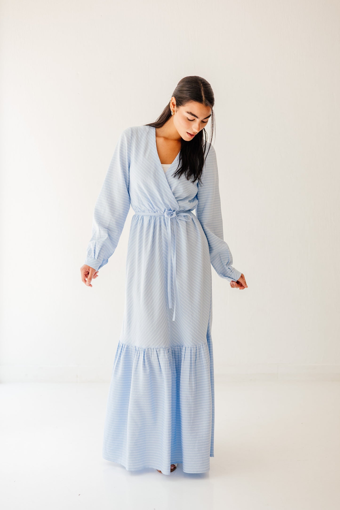 Coastal Breeze Dress in Sky blue