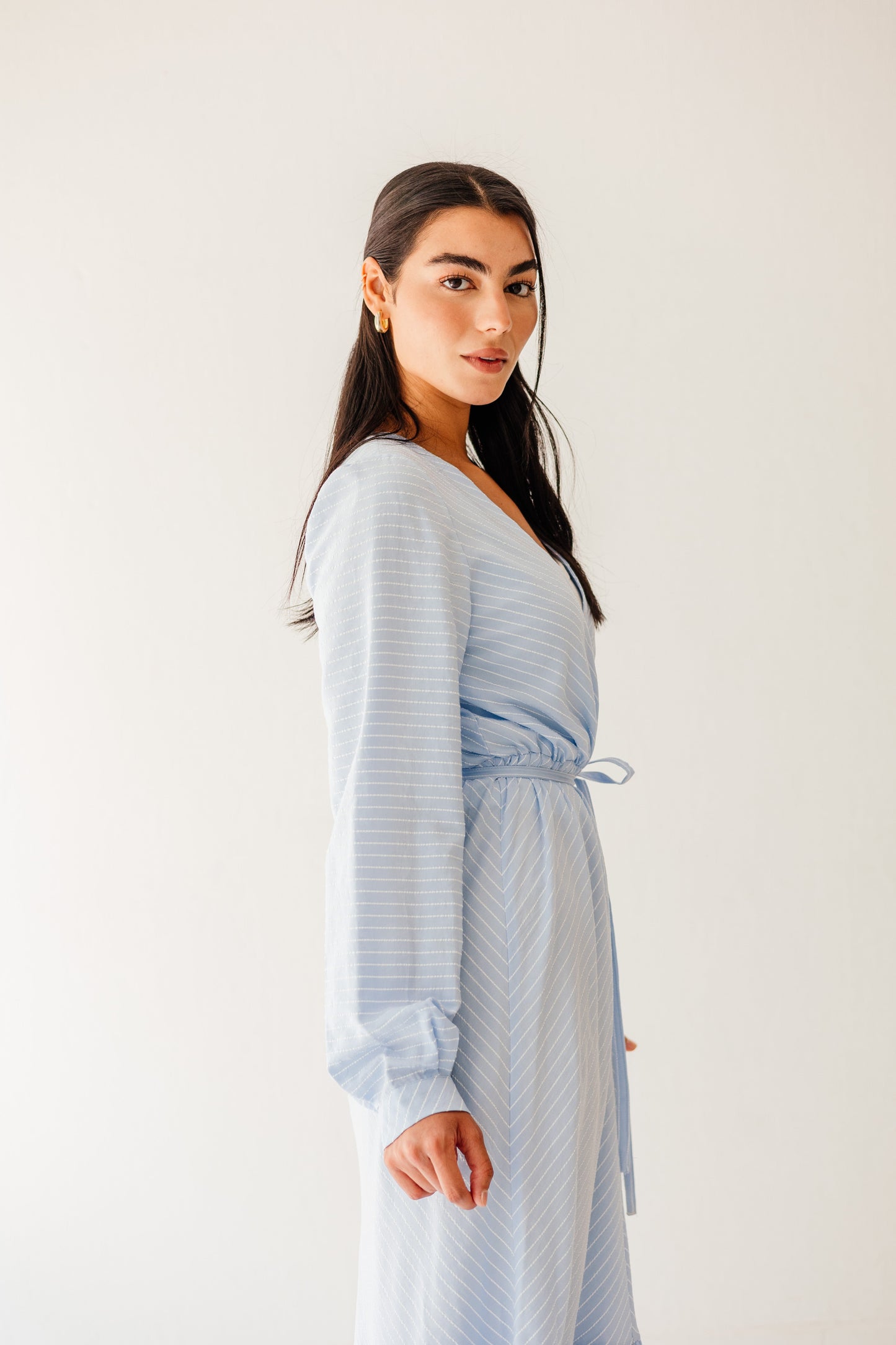 Coastal Breeze Dress in Sky blue