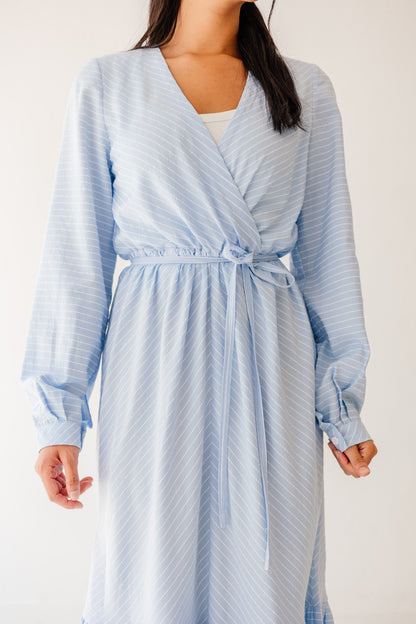 Coastal Breeze Dress in Sky blue