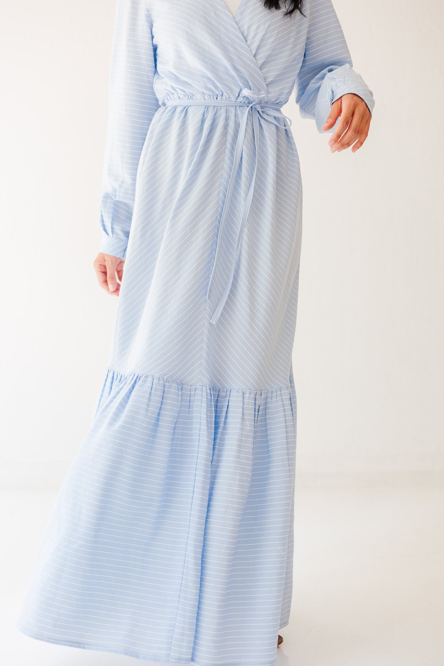 Coastal Breeze Dress in Sky blue
