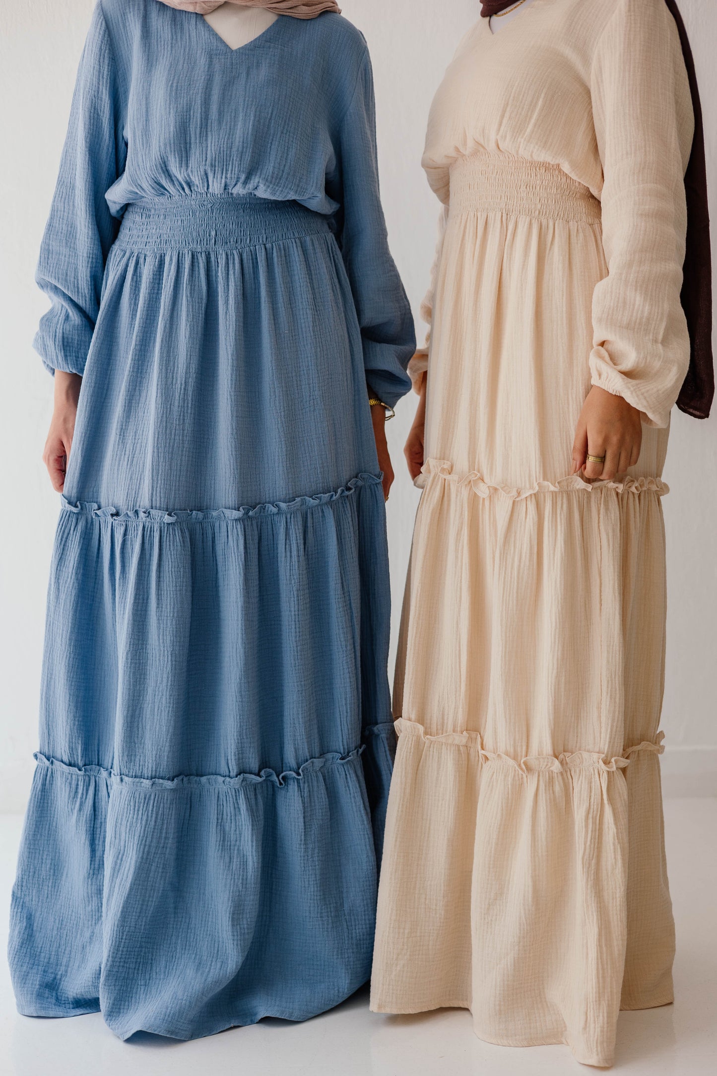 Coralia Dress in Steel blue