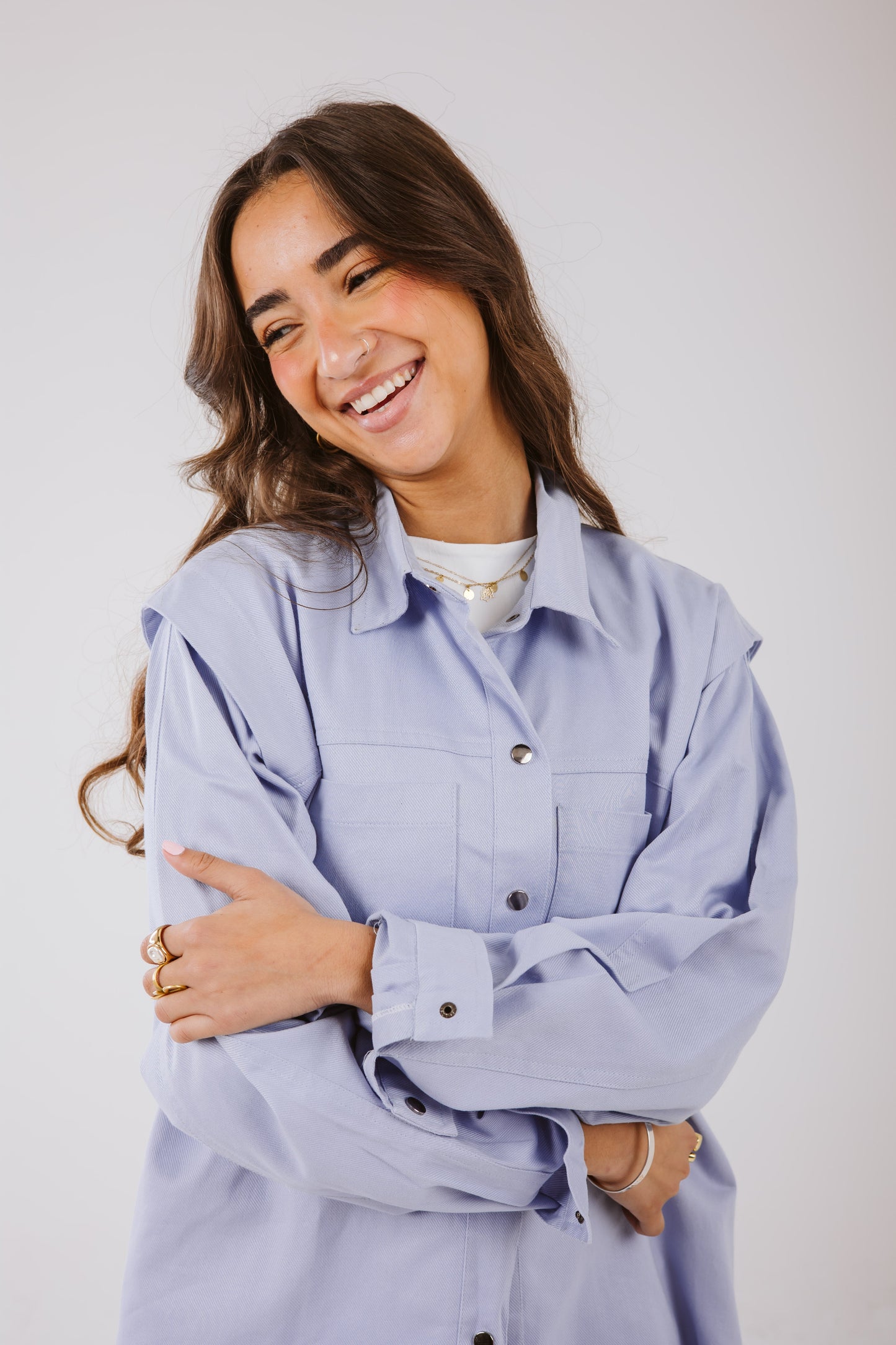 Lyra Shirt in Ice blue