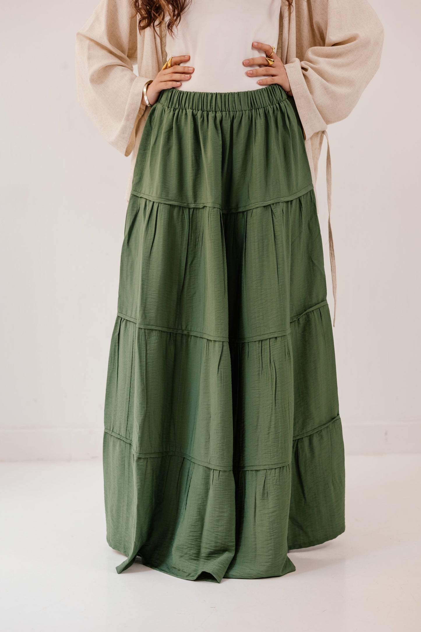 Alma Skirt in Forest green