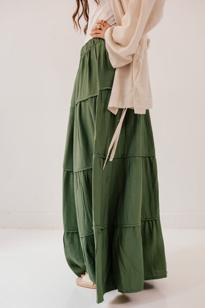 Alma Skirt in Forest green