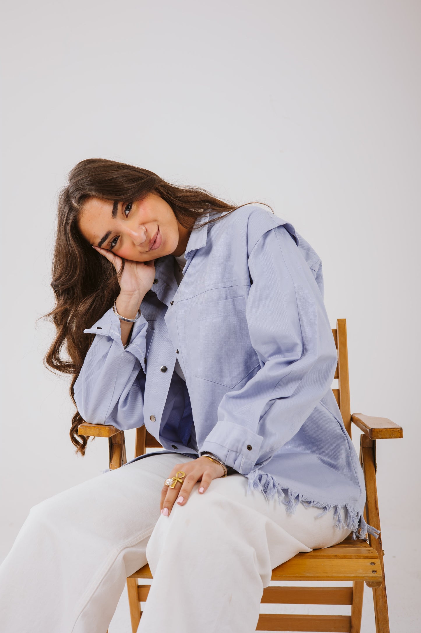 Lyra Shirt in Ice blue