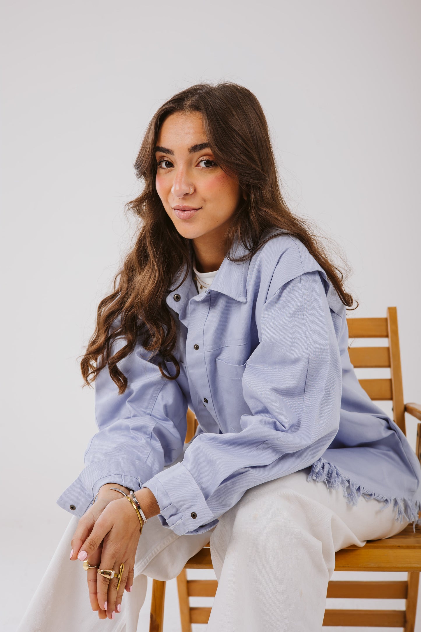 Lyra Shirt in Ice blue