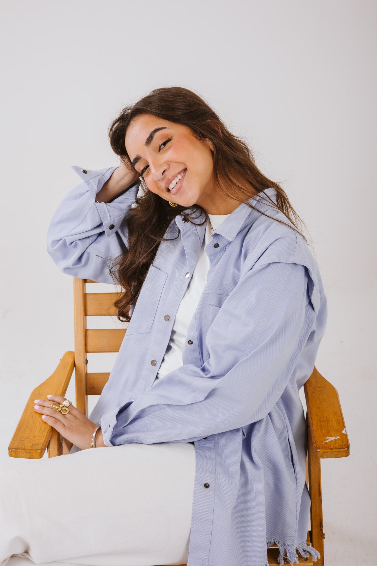 Lyra Shirt in Ice blue