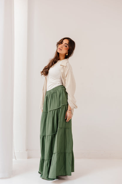 Alma Skirt in Forest green